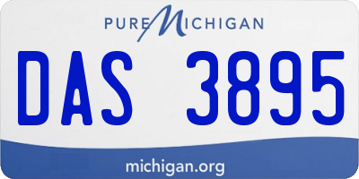 MI license plate DAS3895