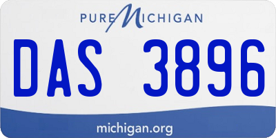 MI license plate DAS3896