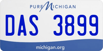 MI license plate DAS3899