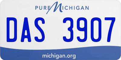 MI license plate DAS3907