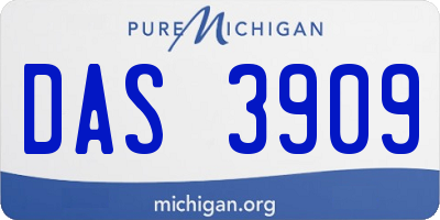 MI license plate DAS3909