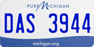 MI license plate DAS3944