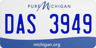 MI license plate DAS3949