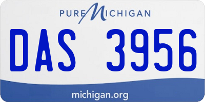 MI license plate DAS3956