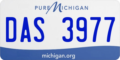 MI license plate DAS3977