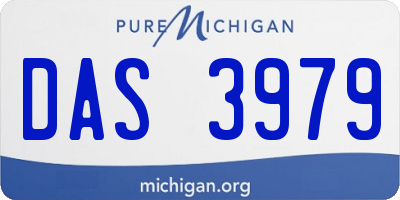 MI license plate DAS3979