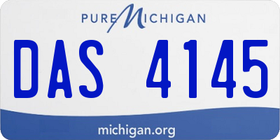 MI license plate DAS4145