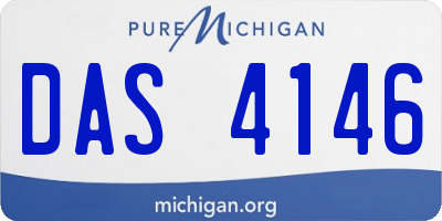 MI license plate DAS4146