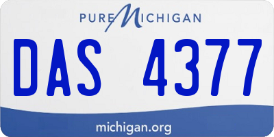 MI license plate DAS4377