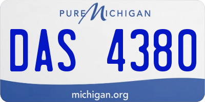MI license plate DAS4380