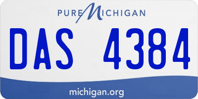 MI license plate DAS4384