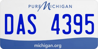 MI license plate DAS4395