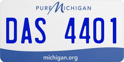 MI license plate DAS4401