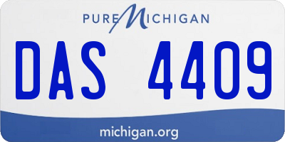 MI license plate DAS4409