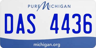 MI license plate DAS4436