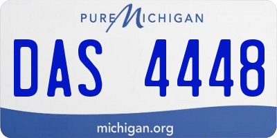 MI license plate DAS4448