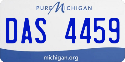 MI license plate DAS4459