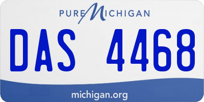 MI license plate DAS4468