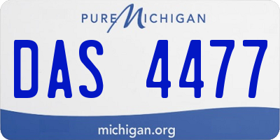 MI license plate DAS4477