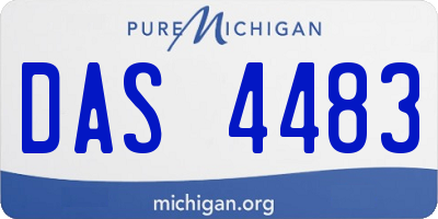 MI license plate DAS4483