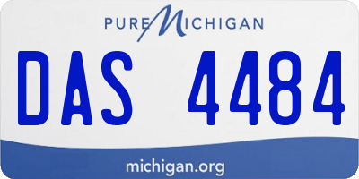 MI license plate DAS4484