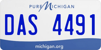 MI license plate DAS4491