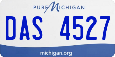 MI license plate DAS4527