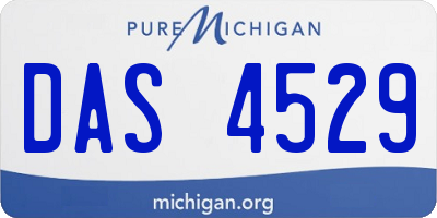 MI license plate DAS4529