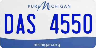MI license plate DAS4550