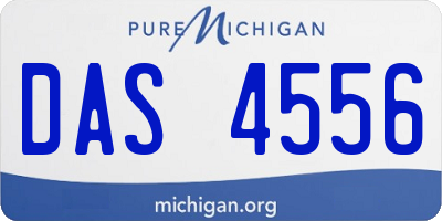 MI license plate DAS4556