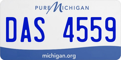MI license plate DAS4559