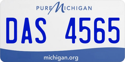 MI license plate DAS4565