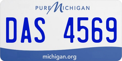 MI license plate DAS4569