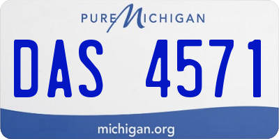 MI license plate DAS4571
