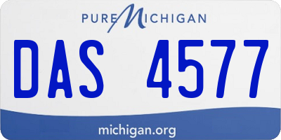MI license plate DAS4577