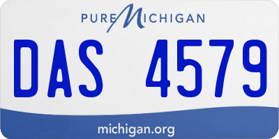 MI license plate DAS4579