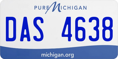 MI license plate DAS4638