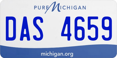 MI license plate DAS4659