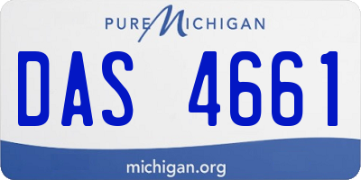 MI license plate DAS4661