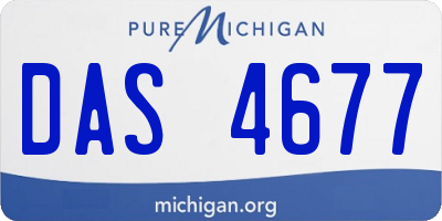 MI license plate DAS4677