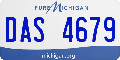 MI license plate DAS4679