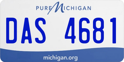 MI license plate DAS4681