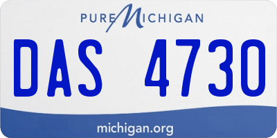 MI license plate DAS4730