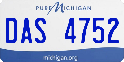 MI license plate DAS4752