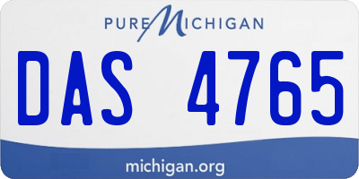 MI license plate DAS4765