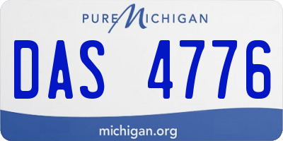MI license plate DAS4776