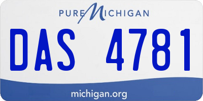 MI license plate DAS4781