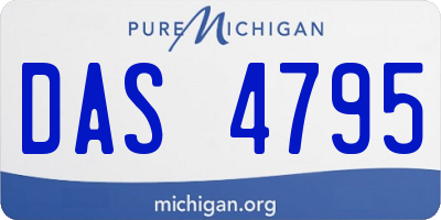 MI license plate DAS4795