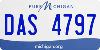 MI license plate DAS4797