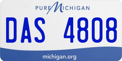 MI license plate DAS4808